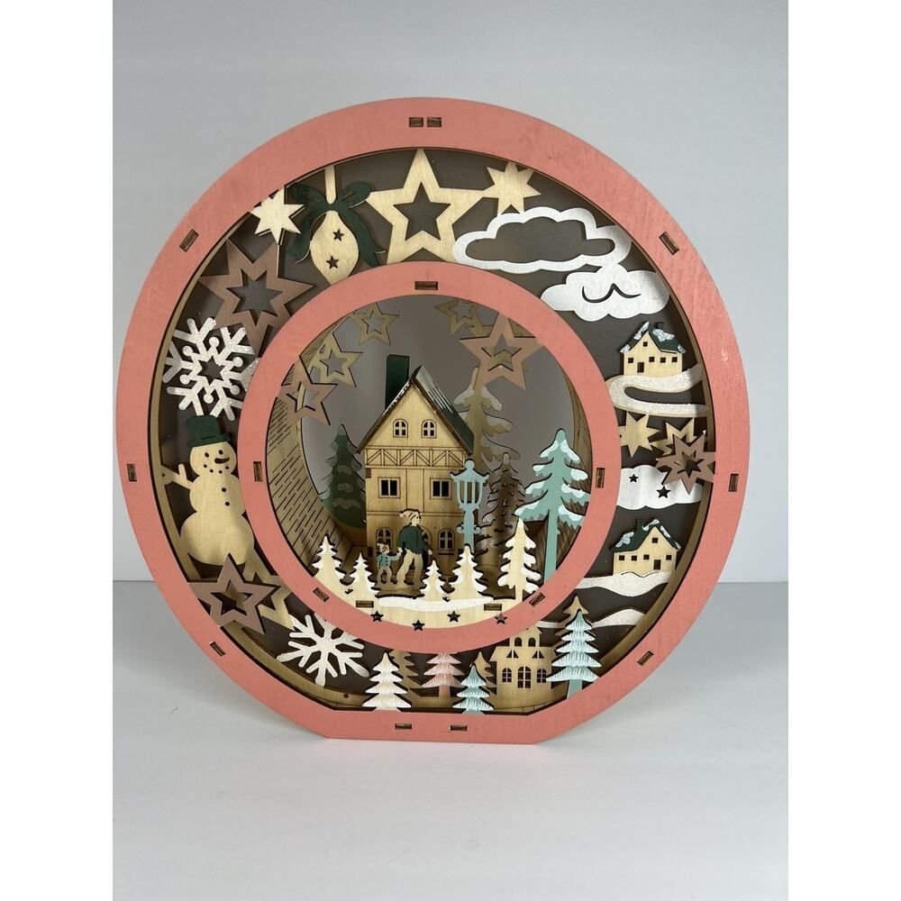 Anthropologie Monogram Wonderland Light-Up Letter “O” Handpainted Open Box